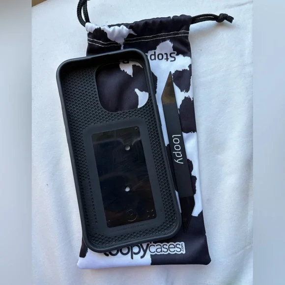 Loopy Cases Cow Print Phone Case iPhone 14 Pro - Picture 2 of 2